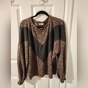 Phil Love Animal Print Sweater